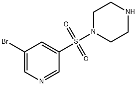 1-(5-broMopyridin-3-ylsulfonyl)piperazine,1247854-69-8,结构式