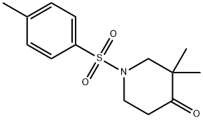4-Piperidinone, 3,3-diMethyl-1-[(4-Methylphenyl)sulfonyl]- Structure