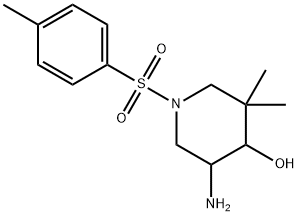 4-Piperidinol, 5-aMino-3,3-diMethyl-1-[(4-Methylphenyl)sulfonyl]- Structure