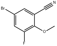 5-溴-3-氟-2-甲氧基苯甲腈 结构式