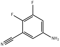 5-氨基-2,3-二氟苯甲腈, 1247885-41-1, 结构式