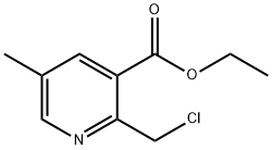 2-(氯甲基)-5-甲基烟酸乙酯,124796-97-0,结构式
