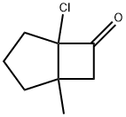 Bicyclo[3.2.0]heptan-6-one,  5-chloro-1-methyl- 结构式