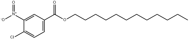 3-硝基-4-氯-苯甲酸十二酯 结构式