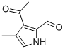 1H-Pyrrole-2-carboxaldehyde, 3-acetyl-4-methyl- (9CI) 化学構造式