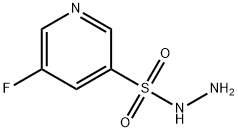 5-fluoropyridine-3-sulfonohydrazide 化学構造式