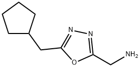 (5-(环戊基甲基)-1,3,4-噁二唑-2-基)甲胺 结构式