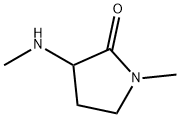 1-Methyl-3-(methylamino)pyrrolidin-2-one 化学構造式