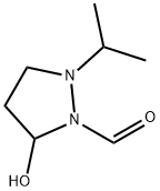 1-Pyrazolidinecarboxaldehyde, 5-hydroxy-2-(1-methylethyl)- (9CI) 结构式