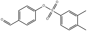 Benzenesulfonic  acid,  3,4-dimethyl-,  4-formylphenyl  ester 结构式
