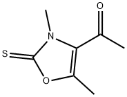 Ethanone, 1-(2,3-dihydro-3,5-dimethyl-2-thioxo-4-oxazolyl)- (9CI) 化学構造式