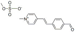 N-methyl-4-(p-formylstyryl)pyridinium methosulfate Structure