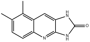 1,3-dihydro-7,8-dimethyl-2H-imidazo(4,5-b)quinolin-2-one 结构式