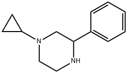 1-CYCLOPROPYL-3-PHENYLPIPERAZINE, 1248907-49-4, 结构式