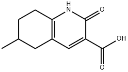 6-メチル-2-オキソ-1,2,5,6,7,8-ヘキサヒドロキノリン-3-カルボン酸 化学構造式