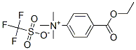 4-(ETHOXYCARBONYL)-N,N,N-TRIMETHYLANILINIUM TRIFLUOROMETHANESULFONATE,124915-06-6,结构式