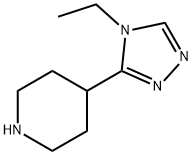 4-(4-Ethyl-4H-1,2,4-triazol-3-yl)piperidine 结构式