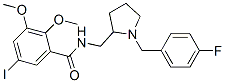 2,3-dimethoxy-5-iodo-N-((1-(4'-fluorobenzyl)-2-pyrrolidinyl)methyl)benzamide|