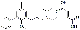 2-甲氧基-5-甲基-N,N-双(1-甲基乙基)-3-苯基-苯丙胺富马酸盐, 124935-89-3, 结构式