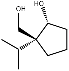 Cyclopentanemethanol, 2-hydroxy-1-(1-methylethyl)-, trans- (9CI) 化学構造式