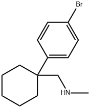 ([1-(4-BROMOPHENYL)CYCLOHEXYL]METHYL)(METHYL)AMINE,1249421-70-2,结构式