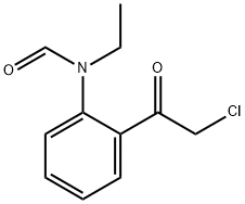 Formamide,  N-[2-(chloroacetyl)phenyl]-N-ethyl-  (9CI) Struktur
