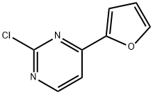 2-氯-4-(2-呋喃基)嘧啶, 124959-28-0, 结构式