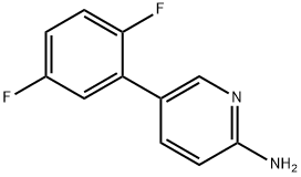 2-AMino-5-(2,5-difluorophenyl)pyridine, 1249608-12-5, 结构式