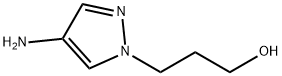 3-(4-aMino-1H-pyrazol-1-yl)propan-1-ol hydrochloride 化学構造式