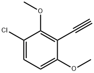 1-chloro-3-ethynyl-2,4-dimethoxybenzene 化学構造式