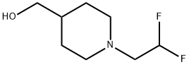 1-(2,2-二氟乙基)哌啶-4-甲醇, 1249897-12-8, 结构式