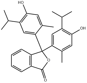 百里酚酞,125-20-2,结构式