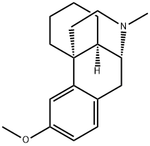 (-)-3-メトキシ-17-メチルモルフィナン 化学構造式