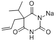 나트륨5-알릴-5-이소프로필바르비투르산