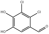 Benzaldehyde, 2,3-dichloro-4,5-dihydroxy- (9CI) 化学構造式