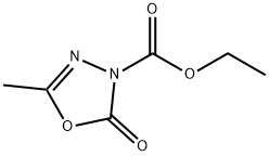 1,3,4-Oxadiazole-3(2H)-carboxylic  acid,  5-methyl-2-oxo-,  ethyl  ester 化学構造式