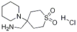 4-(AMinoMethyl)-4-piperidylthiane-1,1-dione hydrochloride Structure