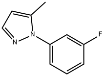 1-(3-fluorophenyl)-5-Methyl-1H-pyrazole Struktur