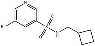 5-broMo-N-(cyclobutylMethyl)pyridine-3-sulfonaMide,1250508-64-5,结构式
