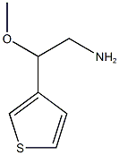 2-Methoxy-2-(thiophen-3-yl)ethan-1-amine Structure