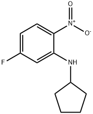 N-Cyclopentyl-5-fluoro-2-nitroaniline,1250834-99-1,结构式