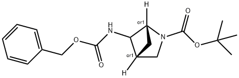 RaceMictert-butyl5-(benzyloxycarbonylaMino)-2-azabicyclo[2.1.1]hexane-2-carboxylate Structure