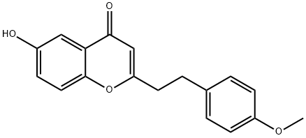 6-羟基-2-[2-(4-甲氧基苯乙基)]色酮,125092-36-6,结构式