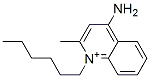 1-hexyl-4-amino-2-methylquinolinium 结构式