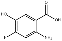 2-氨基-4-氟-5-羟基苯甲酸 结构式