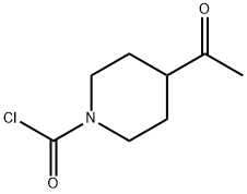 1-Piperidinecarbonylchloride,4-acetyl-(9CI) Struktur