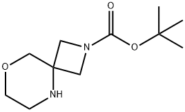 叔-丁基 8-氧杂-2,5-二氮杂螺[3.5]壬烷-2-甲酸基酯 结构式