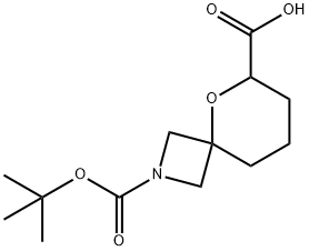 5-Oxa-2-Aza-Spiro[3.5]Nonane-2,6-Dicarboxylic Acid 2-Tert-Butyl Ester Struktur