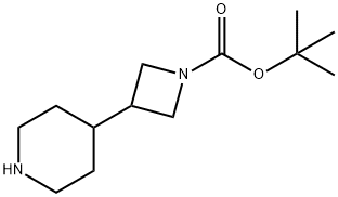 3-Piperidin-4-yl-azetidine-1-carboxylic acid tert-butyl ester Structure