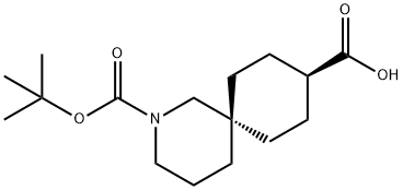 2-Azaspiro[5.5]undecan-2,9-dicarboxylic acid 2-tert-butyl ester Structure